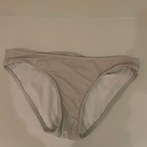 Women's Ribbed White Hipster Cheeky Bikini